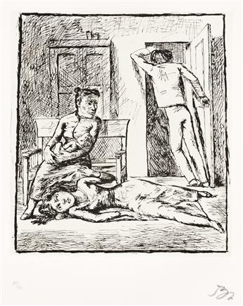 BALTHASAR KLOSSOWSKI DE ROLA (BALTHUS) Fifteen Lithographs for Wuthering Heights.